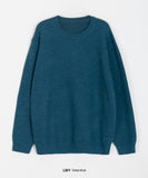 [unisex] Rikko basic color round over knit