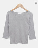 Keeper U-neck Basic Three Quarter Sleeve T-Shirt