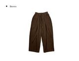 Lawson Pintuck Patch Corduroy Brushed Wide Pants