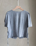Milia Heartneck Puff Short Sleeve Jacket
