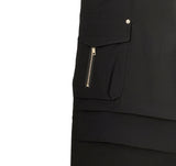 Ashe Nylon Pintuck String Banding Wide Pants