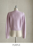 Emd V-neck Angora Knit Cardigan