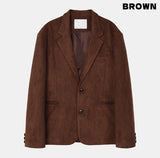 Belly loose fit suede jacket