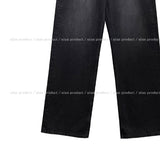 Doubling Straight Stud Denim Pants