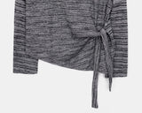 Norin Twisted Round Diagonal Long Sleeve T-Shirt