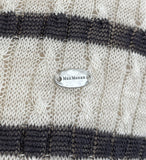 Seden Stripe Half-Button Collar Cool Knit