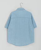 Shudo Pocket Denim Short Sleeve Shirt