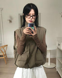 PINTUCK POCKET VEST