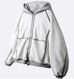 Blend Curve Overfit Heavy Hood Zip-up