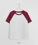[BAONHAUS] Marcel Raglan Color Matching Short Sleeve Tee