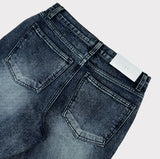 Folder brush washing center crease denim