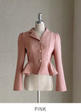 Daver Puff Peplum Short Jacket