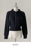Debiju Pearl Button Collar Knit