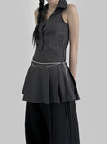Surren Stripe Collar One Piece