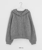 Milke Button Hood Knit Cardigan