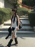 Bustle Rivet Studded Short Pants