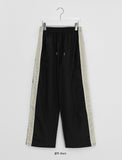 Mubas Summer Side Color Matching Wide Pants