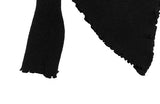 Weave Off-Shoulder Corsage Slim Knit