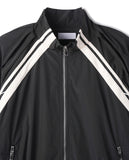 Stung Leather Track Balloon Zip-Up