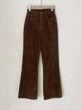 Berto Span Corduroy Bootcut Pants