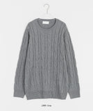 [unisex] Ponko over cable knit