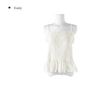 Jua lace frill sleeveless blouse
