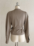 Elo No Collar Shirring Jacket