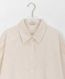 [BAONHAUS] Avni Over Stripe Short Sleeve Shirt