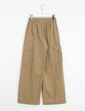 Kinomi Banding Cotton Wide Cargo Pants
