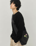 Cotton Canvas Badge Cross Bag