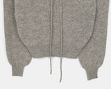 [strap set] Oro string knit round neck wool knit