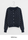 Hikyan Flower Round Knit Cardigan