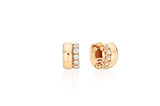Champagne Full Moon Silver Duo Shine Earrings S