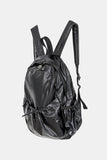 Casual metal glossy backpack