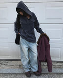 CURVE-LINE REVERSE DENIM