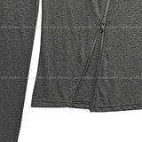 Hiko Unbalanced Button Zipper Long Sleeve