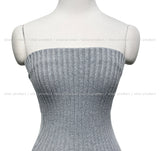 pralen damaged ribbed knit top