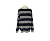 Polki Stripe Collar Brush Over Knit