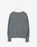 Eha Button Warmer Wool V-neck Knit