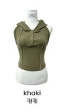 Stitch Halter Sleeveless Hood