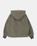 Nua check hooded overfit quilted padding