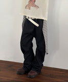 (NON-FADE) ARCH STRIPE DENIM