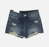 Karina Destroyed Denim Shorts