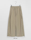 [unisex] Fine Rivet Nylon Banding Wide Pants