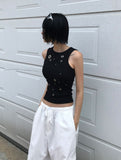 [with cup] EYELET ★ SLEEVELESS