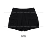 Hush Button Pocket Pumpkin Shorts