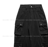 Torti cut stitch denim cargo pants
