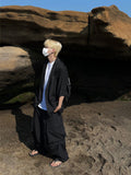 S/S Deep Black Big Pocket Nylon Balloon Pants