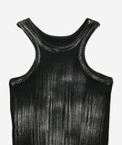 Metallic Ribbed Sleeveless