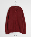 [unisex] Tipony Alpaca Round Over Wool Knit Cardigan